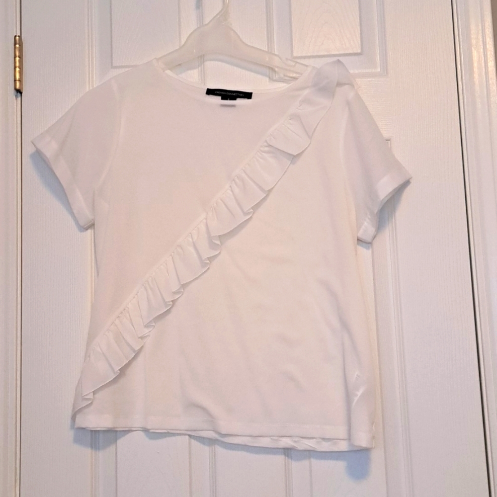 French Connection White Top - Size S
